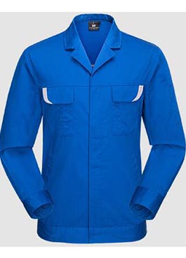 純藍色長(cháng)袖工作服定做 春秋新款MZN-CX12款