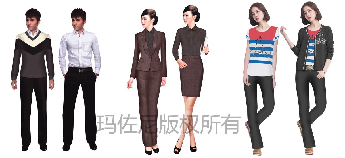 時(shí)光漫步主題酒店工服定做設計圖